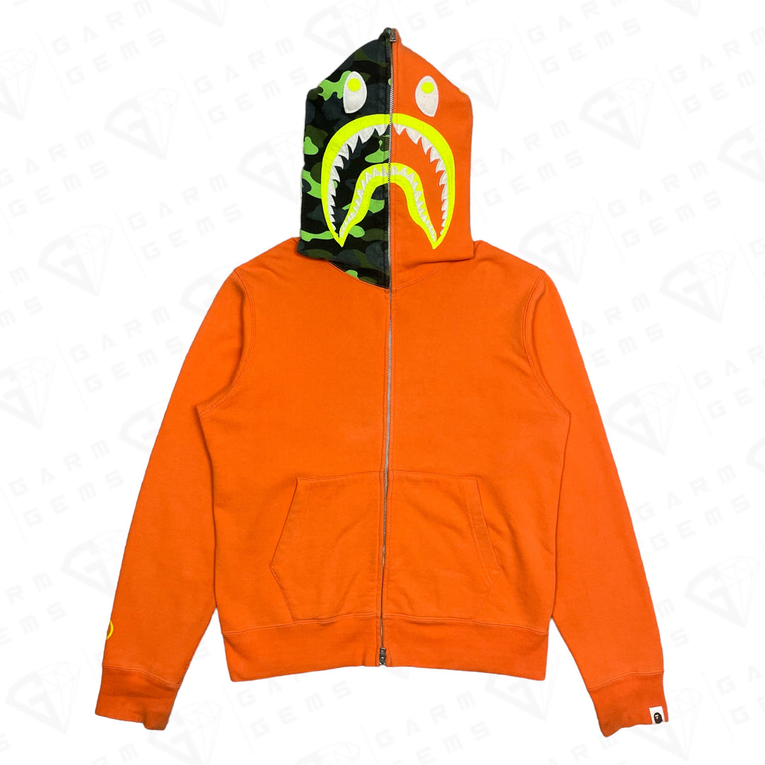 BAPE A Bathing Ape Neon Camo Full Zip Hoodie GarmGems