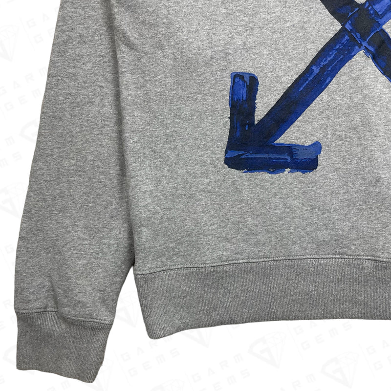 Off-White Acrylic Diagonal Arrow Sweatshirt GarmGems
