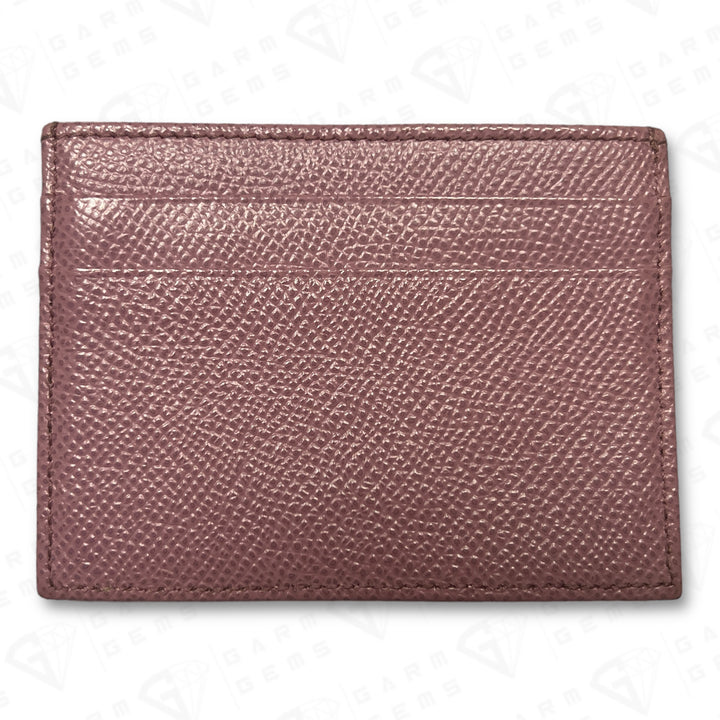 Dolce & Gabbana Plaque Calfskin Leather Cardholder