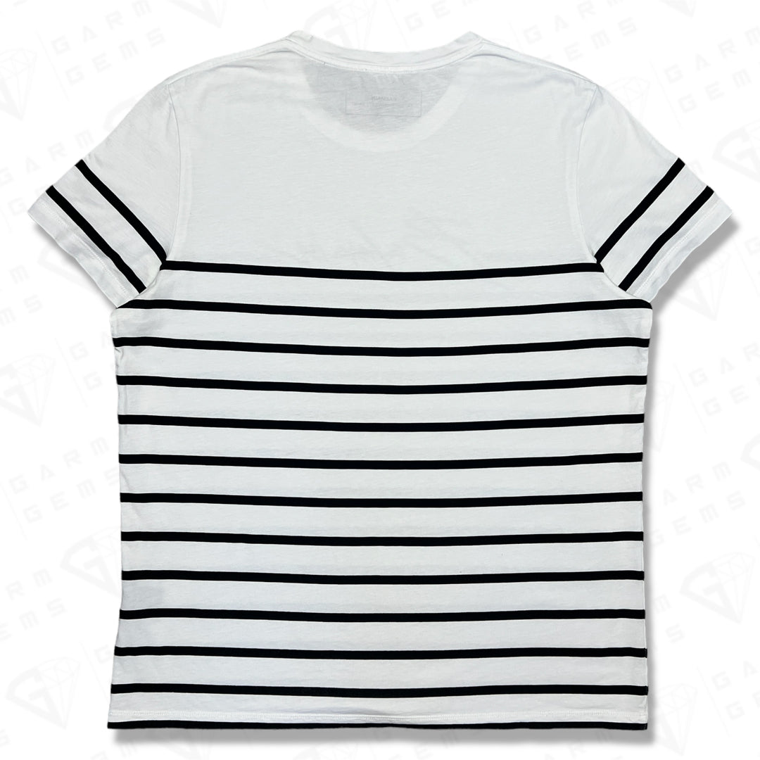 Balmain Stripe Logo T-Shirt