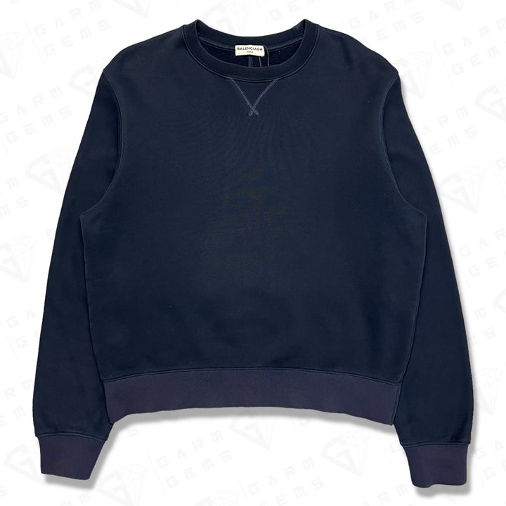 Balenciaga Intarsia Hem Logo Sweatshirt