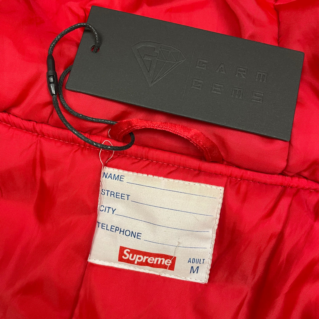 Supreme Quilted Satin Sideline Parka Coat GarmGems