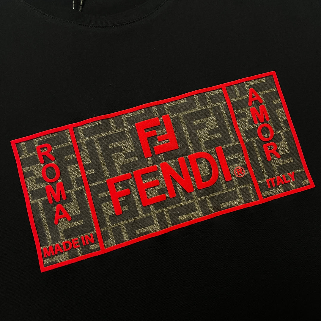 Fendi Roma Amor Motif T-Shirt