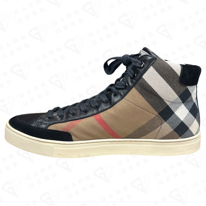 Burberry Painton High Top Check Trainers