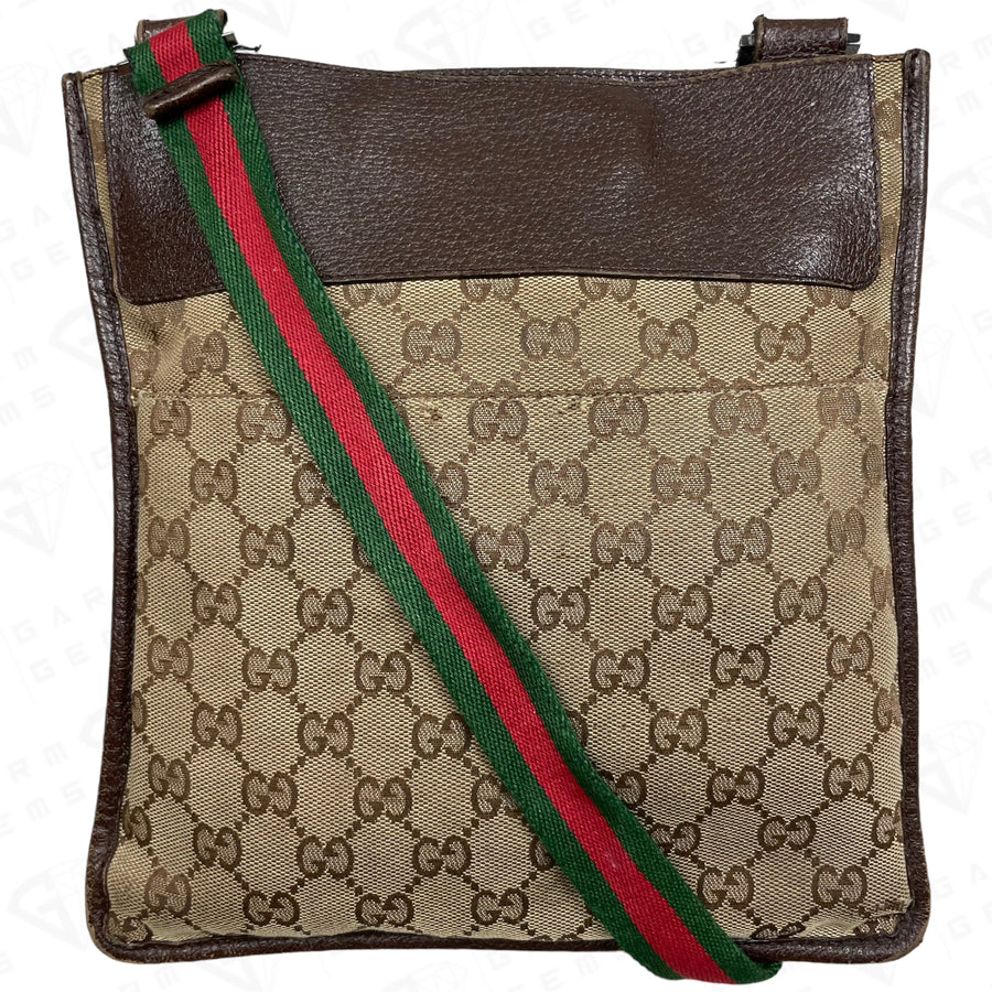 Gucci GG Canvas Stripe Crossbody Bag GarmGems