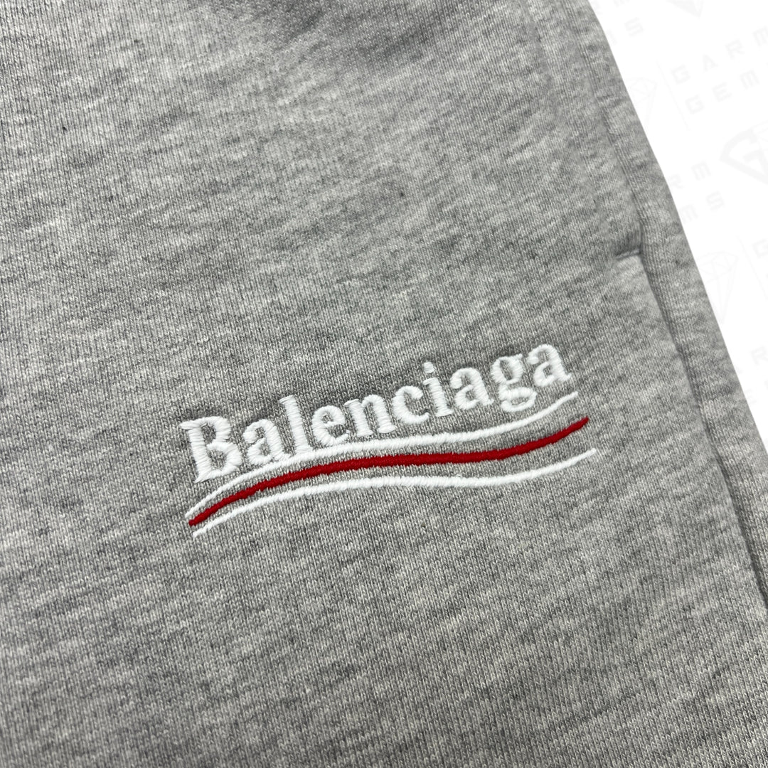 Balenciaga Embroidered Political Campaign Logo Shorts