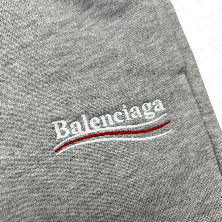 Balenciaga Embroidered Political Campaign Logo Shorts