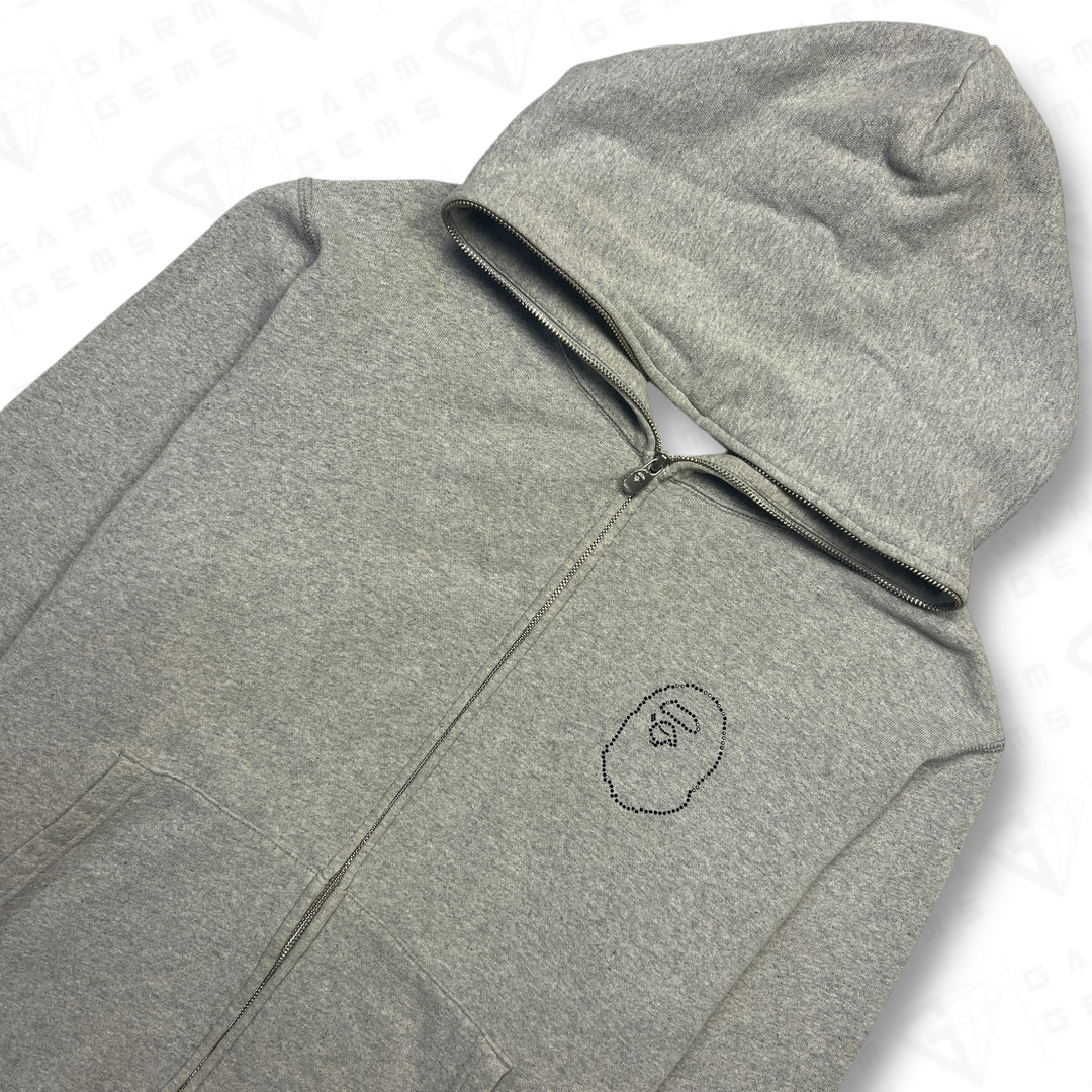 A Bathing Ape Head Studs Full Zip Hoodie