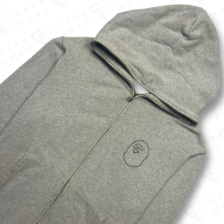 A Bathing Ape Head Studs Full Zip Hoodie