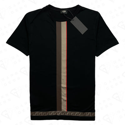 Fendi Contrast FF Trim T-Shirt GarmGems