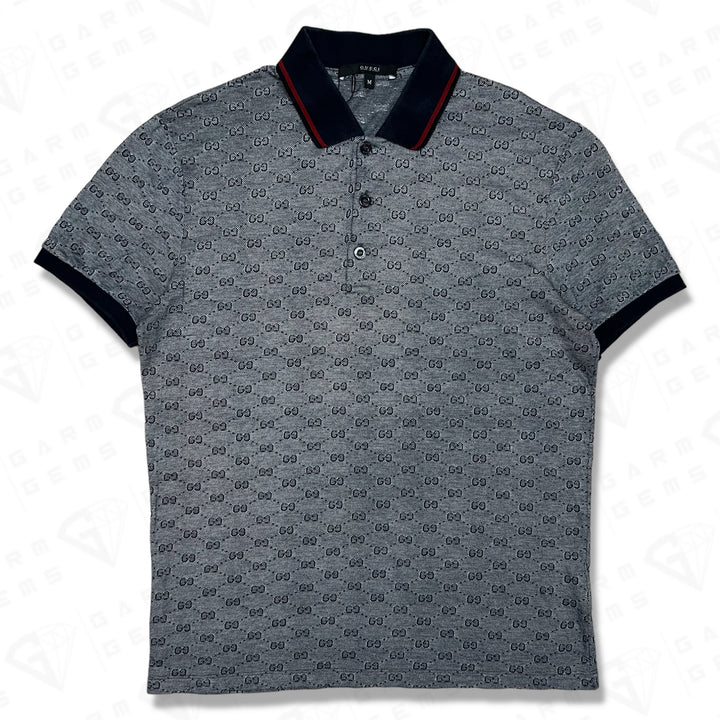 Gucci GG Monogram Logo Polo Shirt