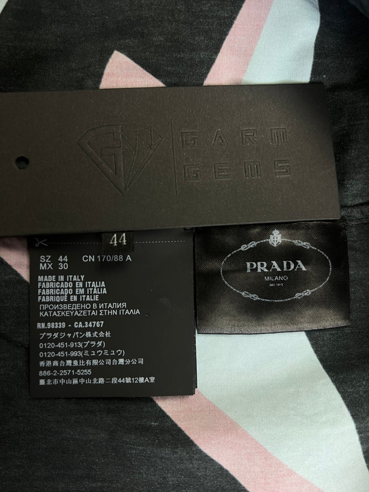 Prada Lightning Bolt Frankenstein Bowling Shirt