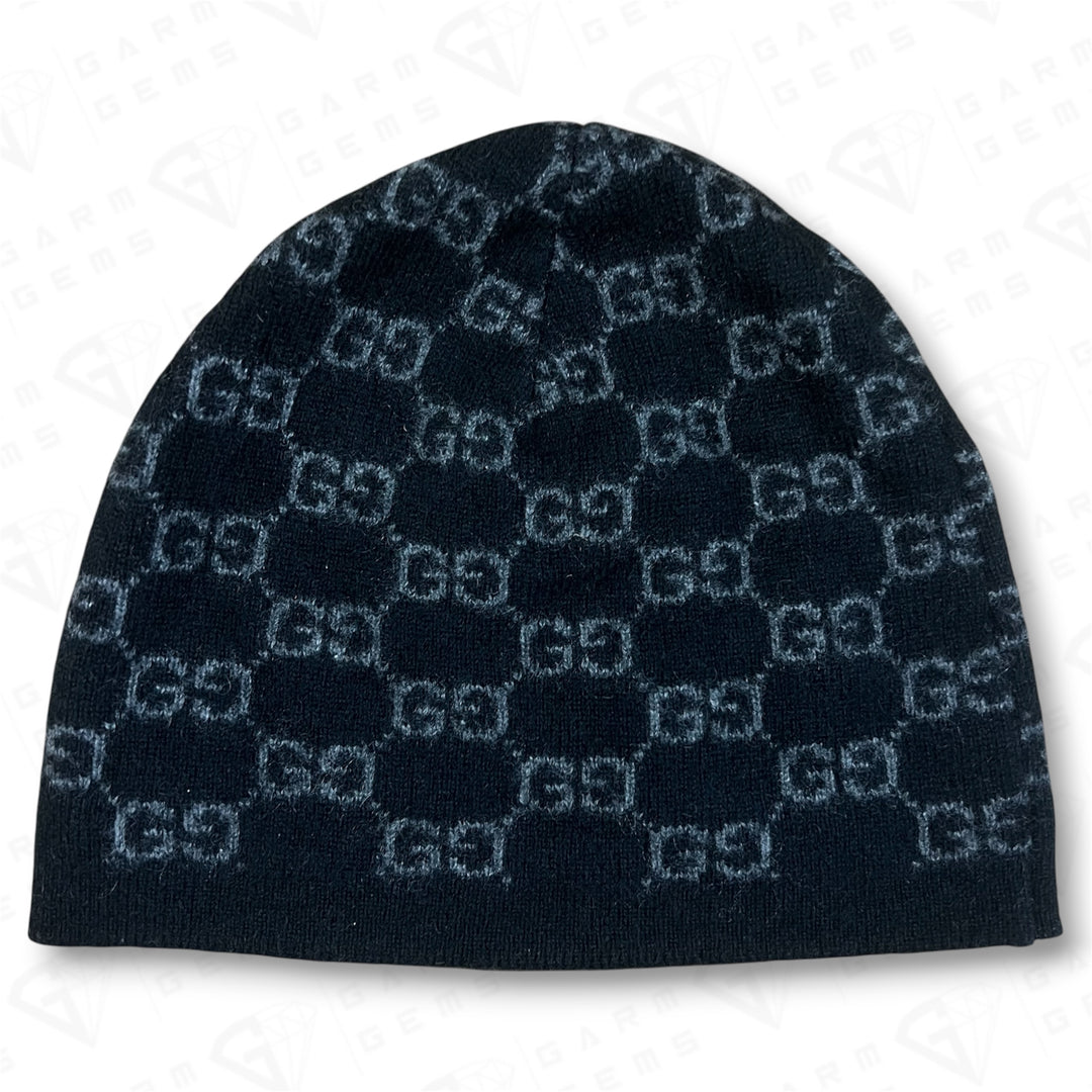 Gucci Monogram Cashmere Beanie