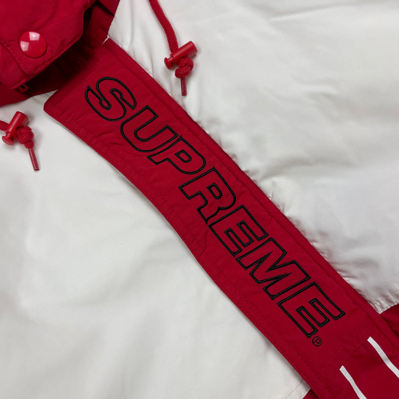 Supreme Pinstripe Panel Sports Parka Coat GarmGems