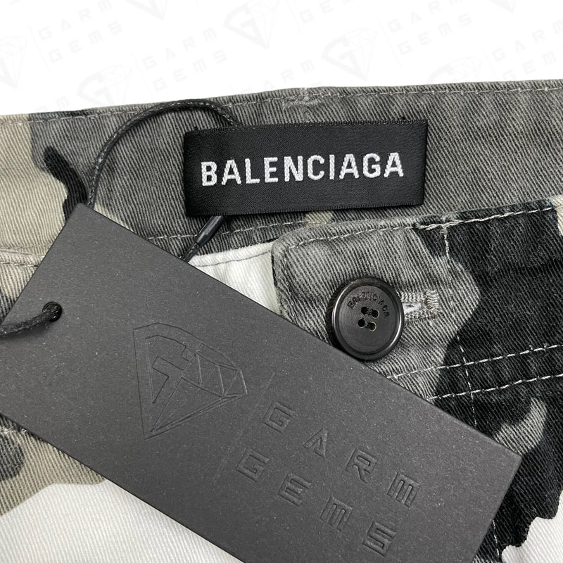 Balenciaga Snow Camo Cargo Trousers GarmGems