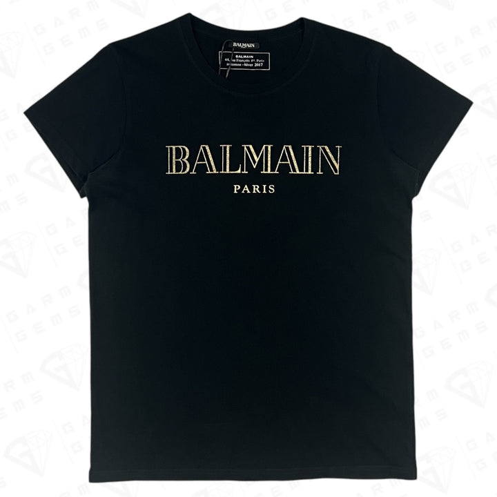 Balmain Metallic Logo T-Shirt