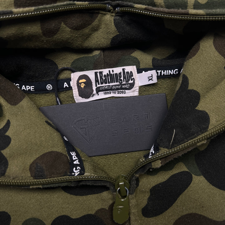 A Bathing Ape Camo Full Zip Hoodie