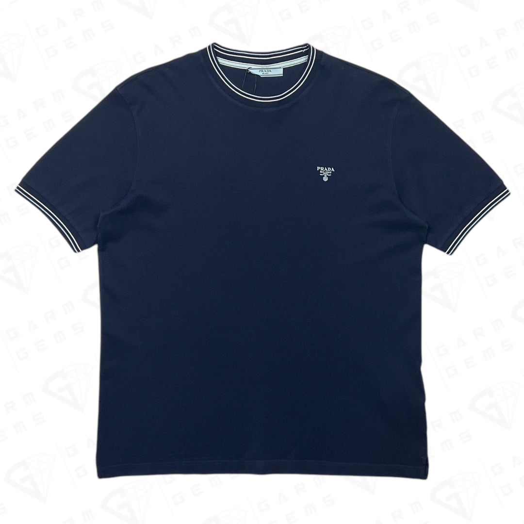 Prada Embroidered Logo T-Shirt