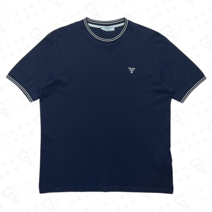 Prada Embroidered Logo T-Shirt