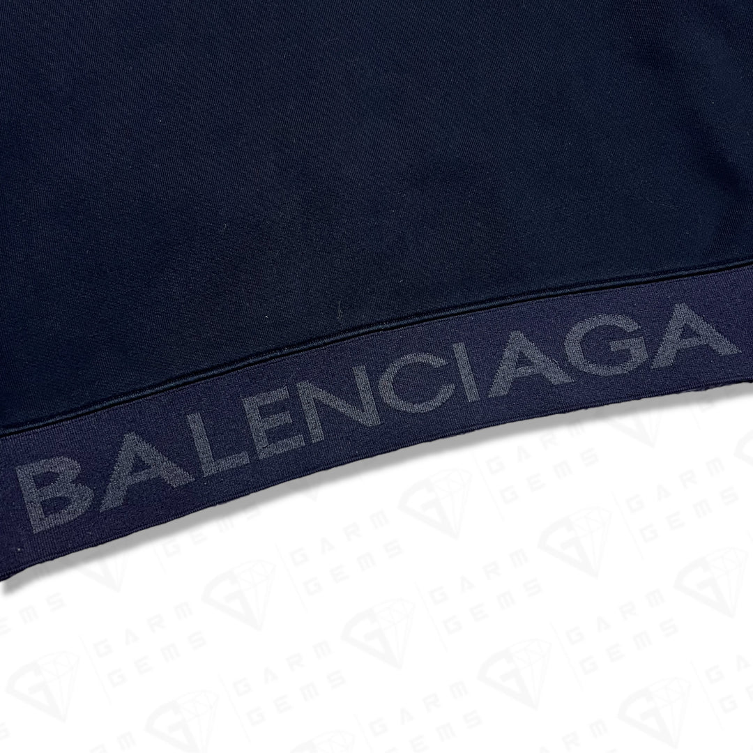 Balenciaga Intarsia Hem Logo Sweatshirt