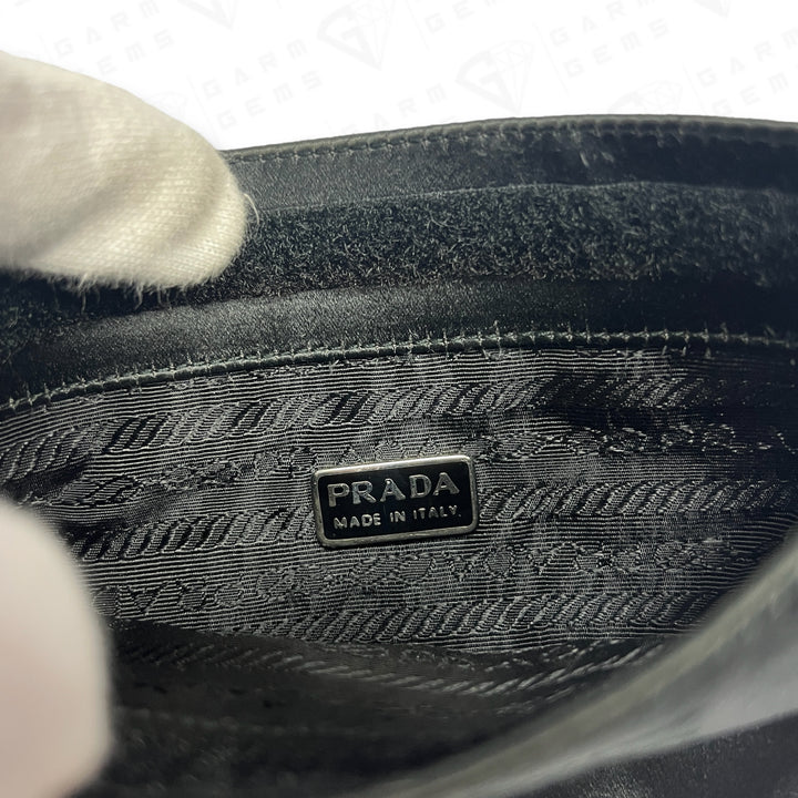 Prada Nylon Velcro Pouch Clutch