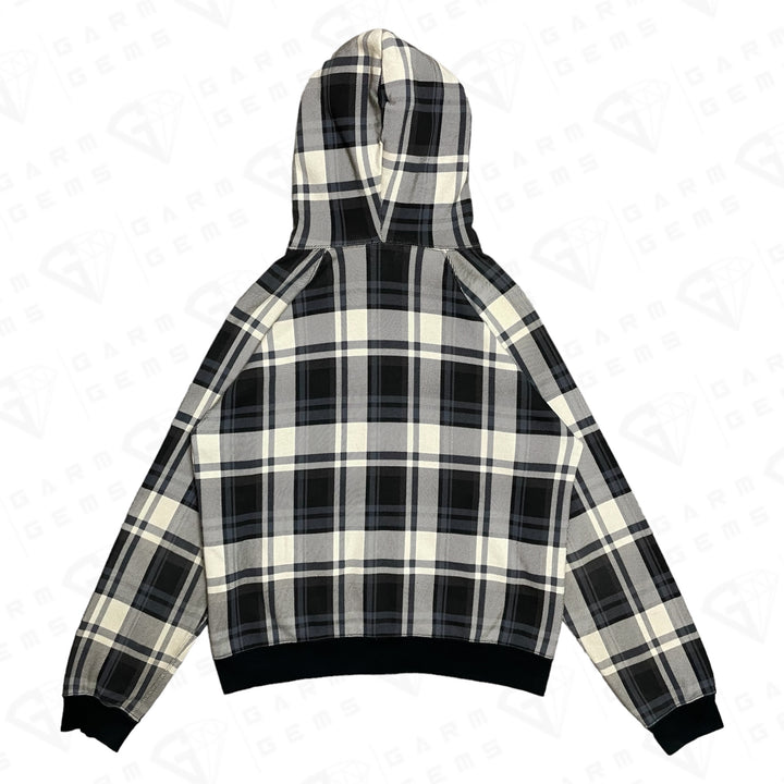 BAPE A Bathing Ape Check Full Zip Hoodie GarmGems