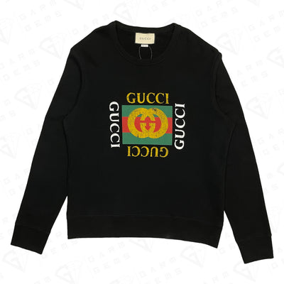 Gucci Vintage Logo Distressed Sweatshirt GarmGems