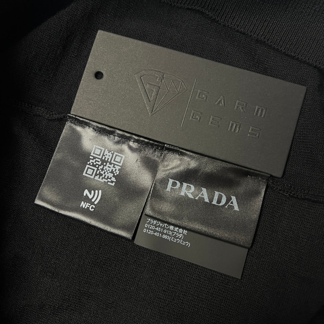 Prada Plain Wool Knit T-Shirt