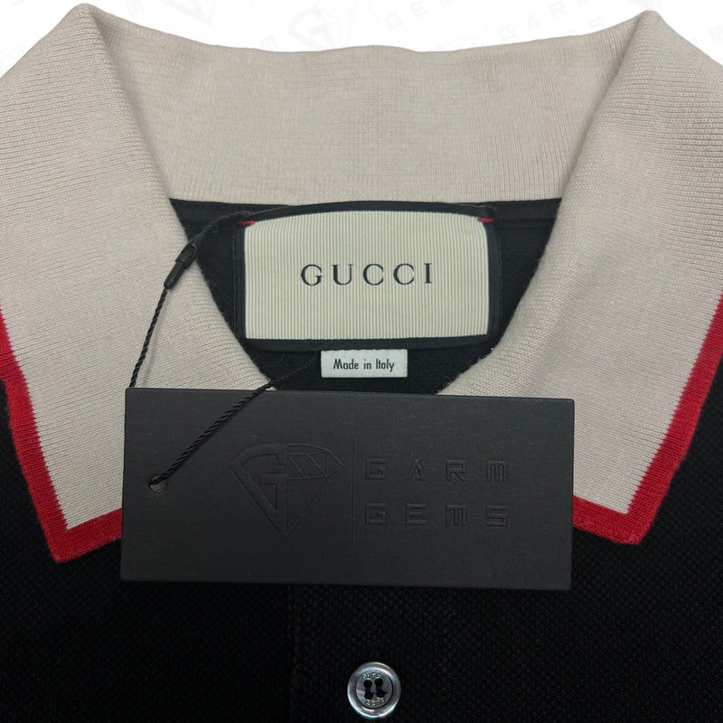 Gucci Ribbon Logo Polo Shirt