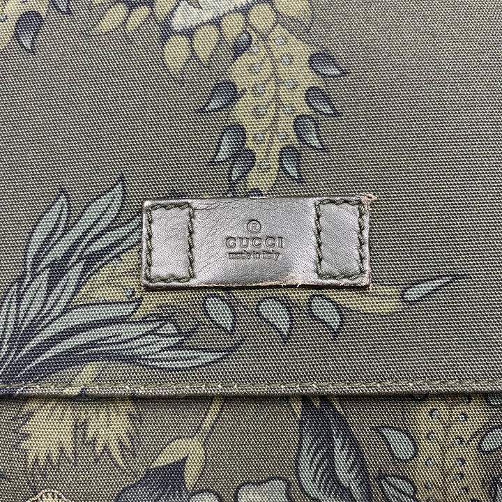 Gucci Floral Print Flap Crossbody Messenger Bag GarmGems