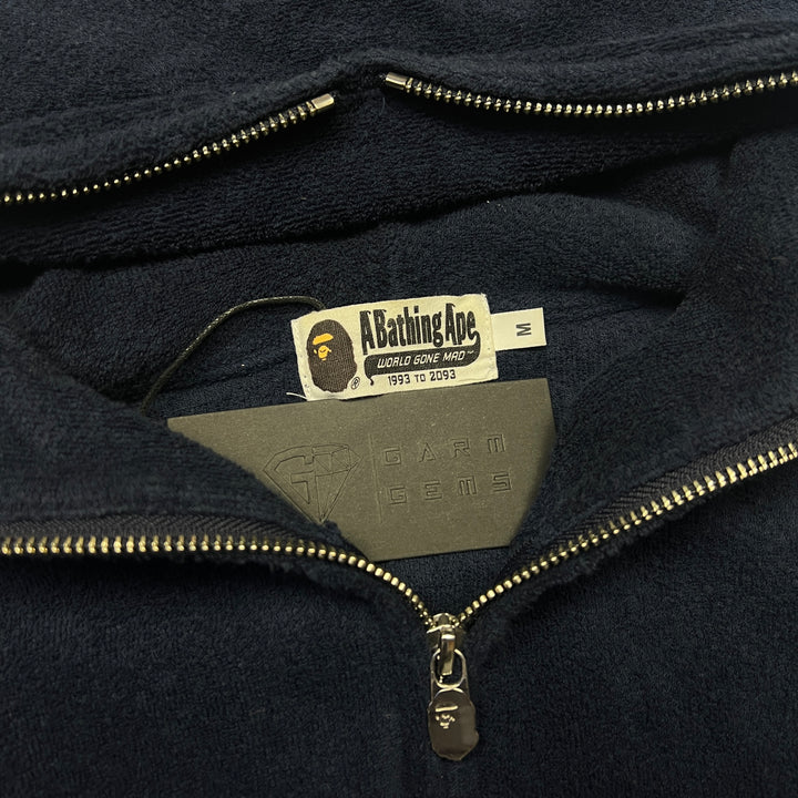 A Bathing Ape Full Zip Towelling Hoodie