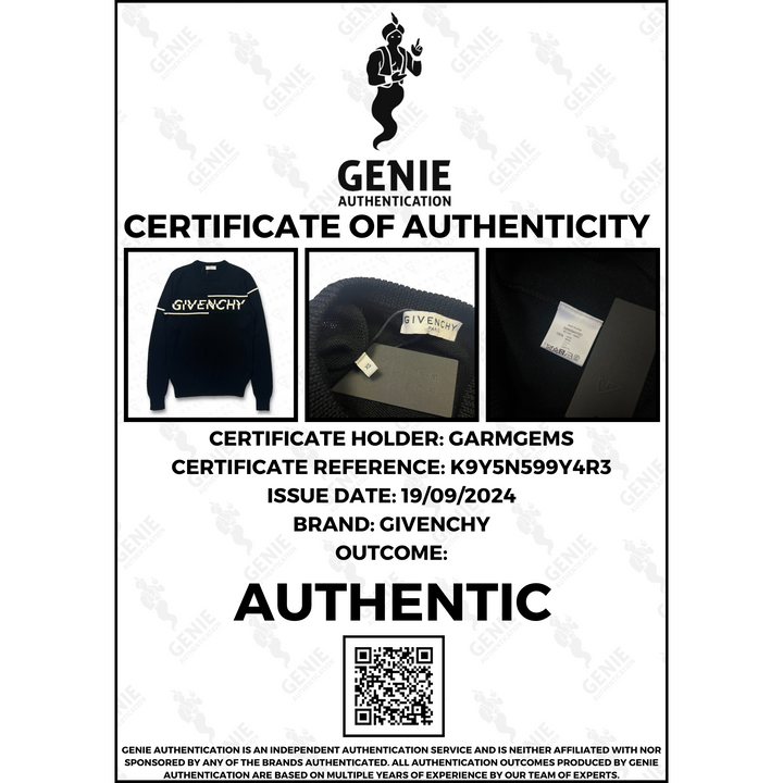 Givenchy Woven Logo Wool Jumper