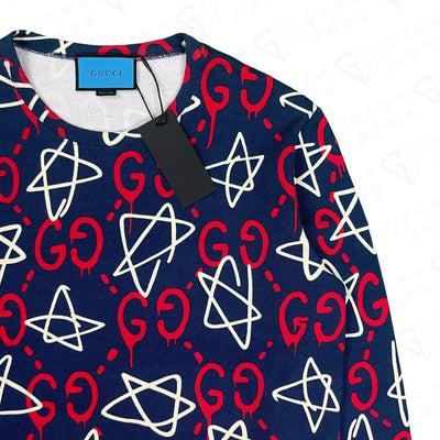 Gucci GG Ghost Stars Monogram Sweatshirt GarmGems
