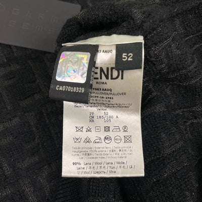 Fendi FF Monogram Pullover Knit Sweater GarmGems