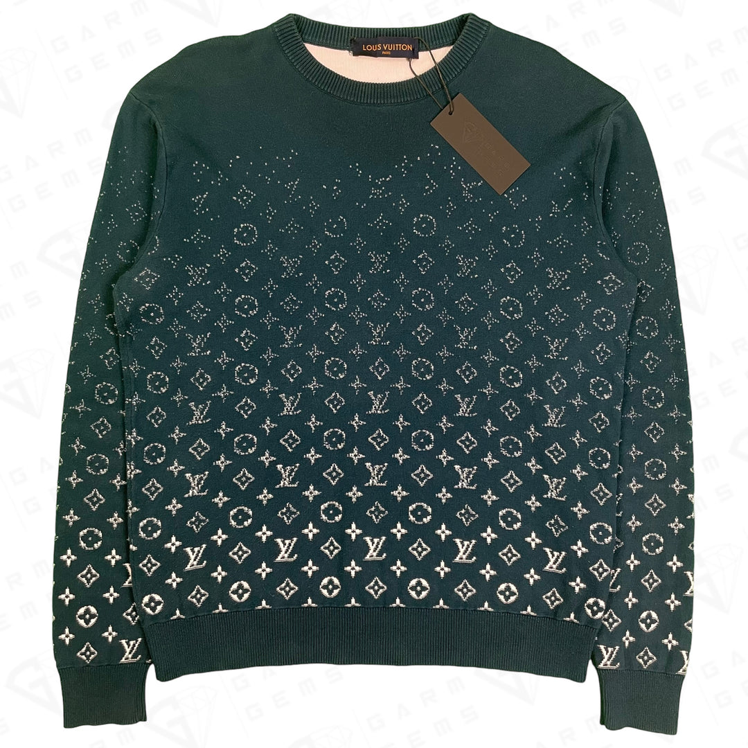 Louis Vuitton LVSE Monogram Degrade Crewneck Jumper Ocean GarmGems