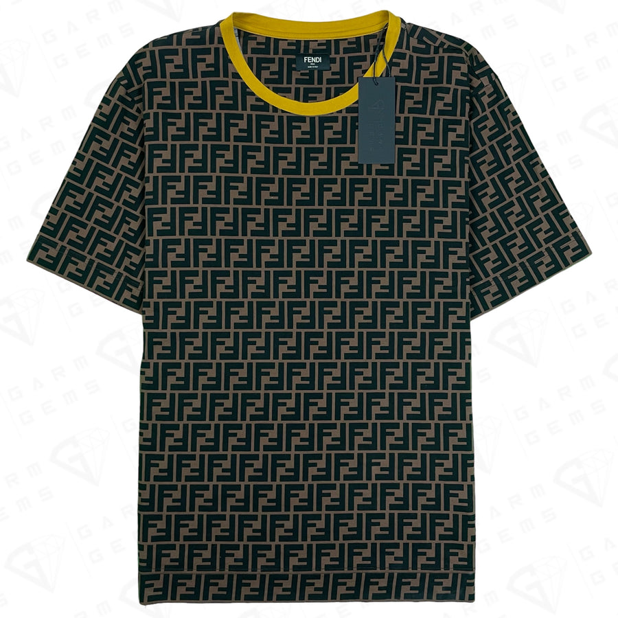 Fendi FF Motif Cotton T-Shirt Fendi