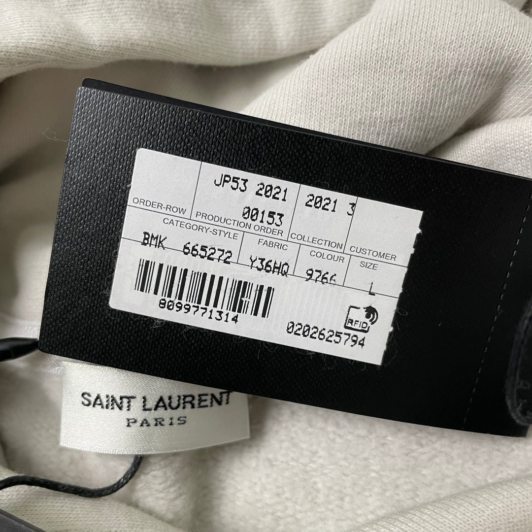 Saint Laurent Blurred Graphic Logo Hoodie GarmGems