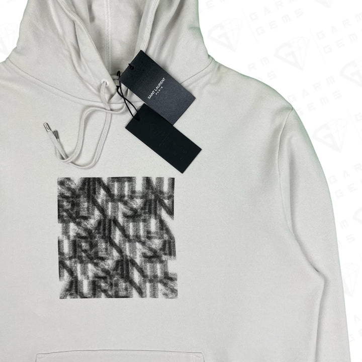 Saint Laurent Blurred Graphic Logo Hoodie GarmGems