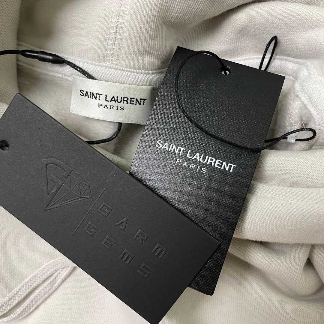 Saint Laurent Blurred Graphic Logo Hoodie GarmGems